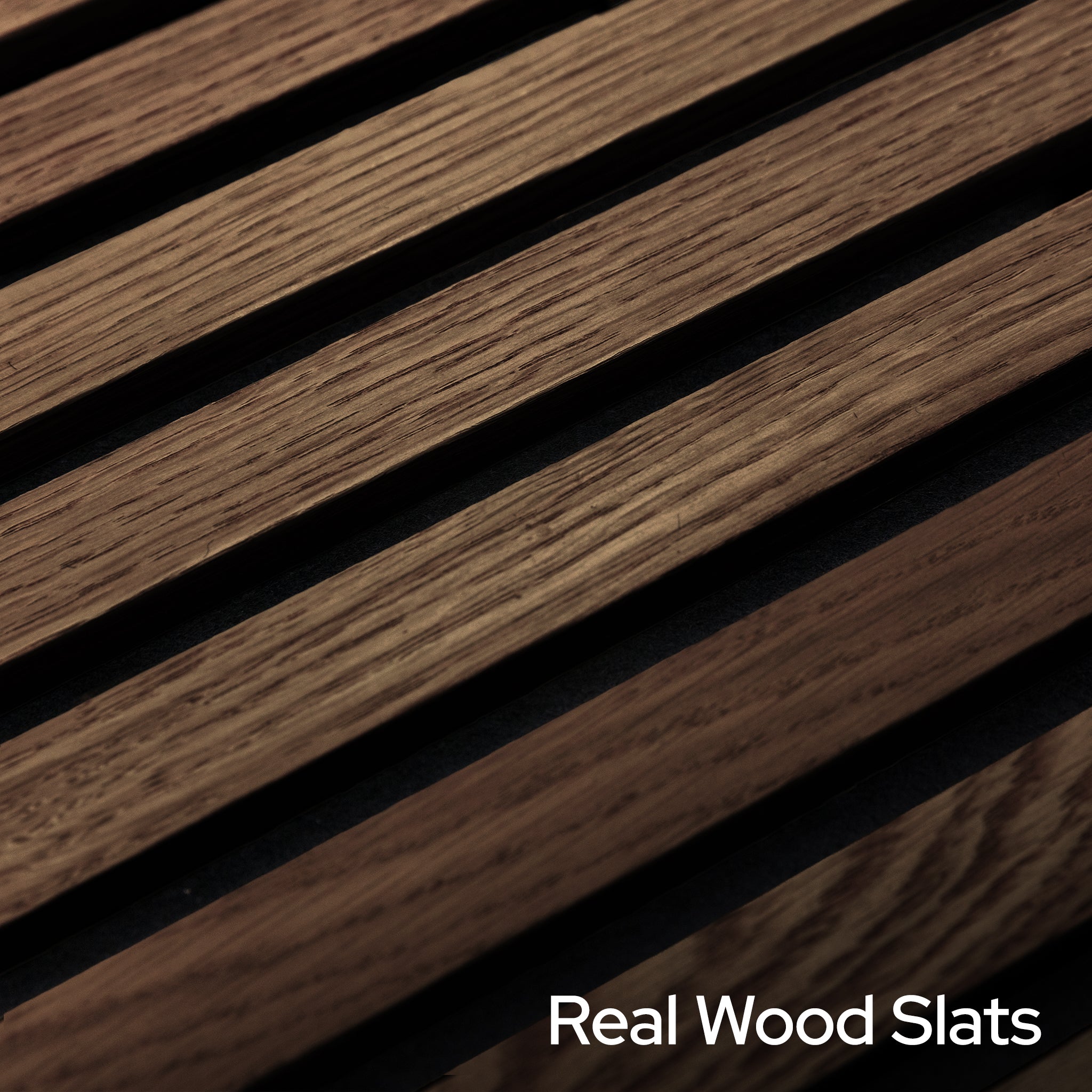 Natural Walnut Acoustic Slat Panels