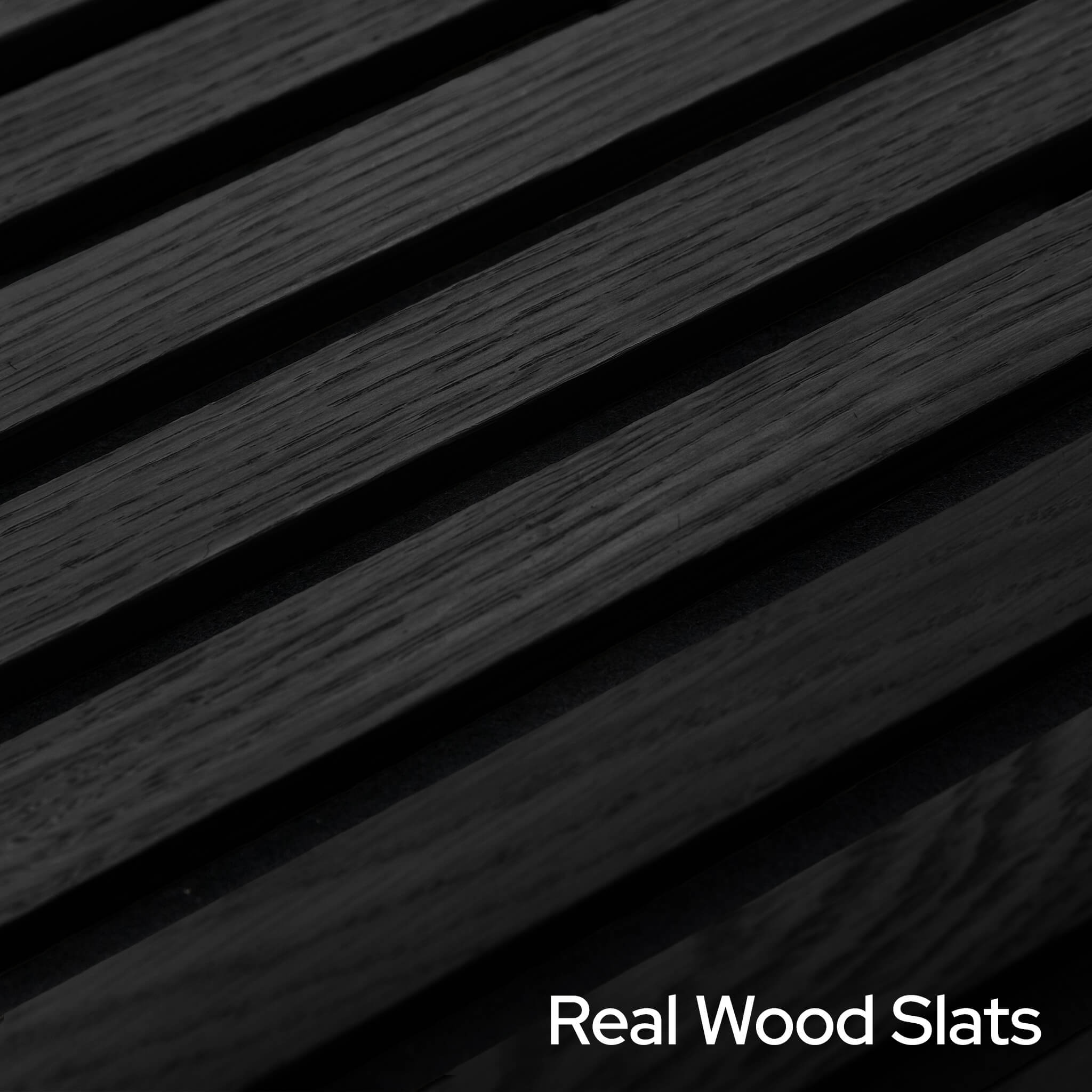 Noir White Oak Acoustic Slat Panels 94.5" Length