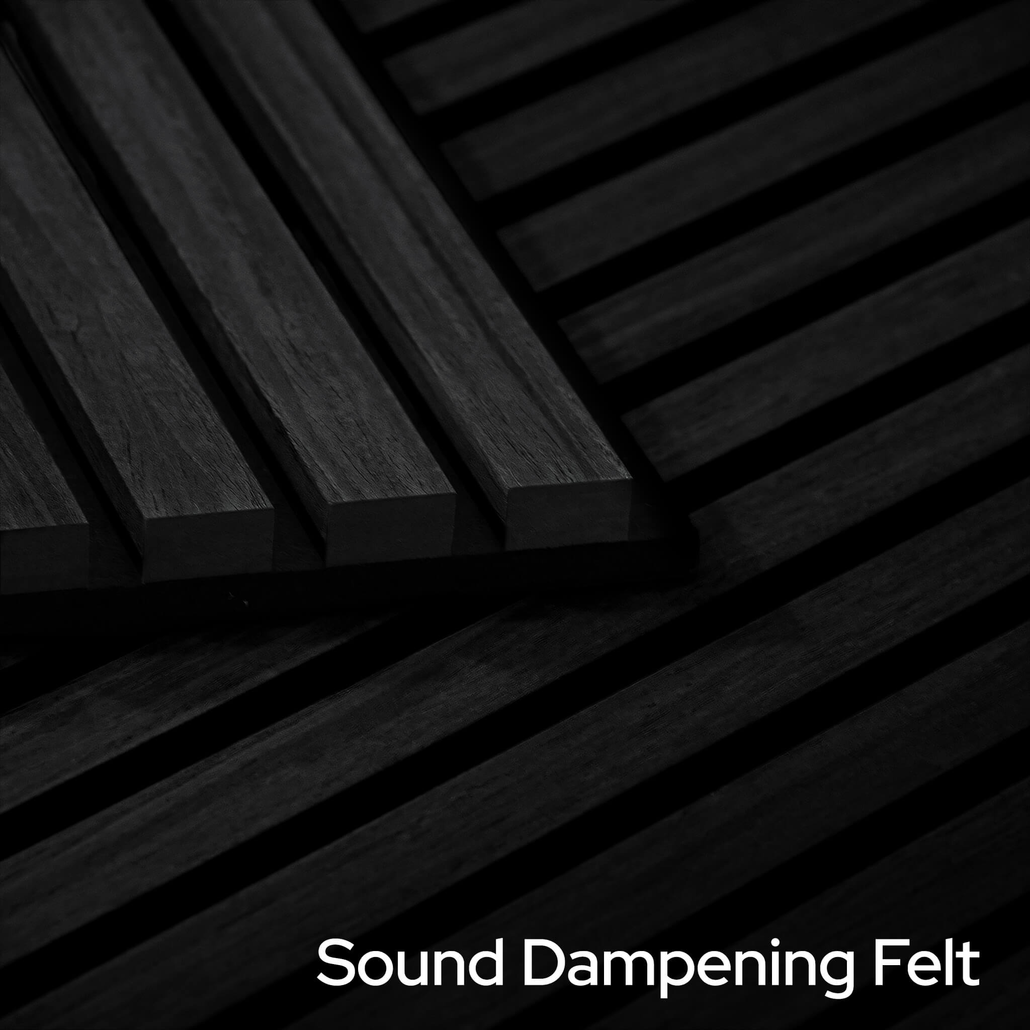 Noir White Oak Acoustic Slat Panels 120" Length
