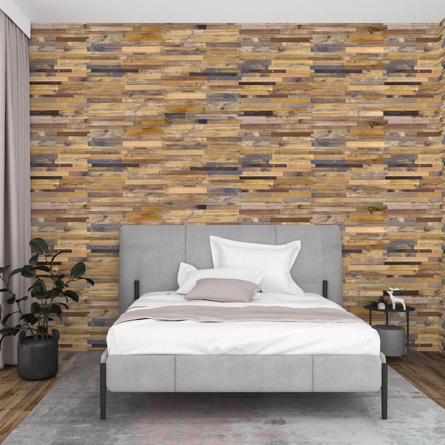 Reclaimed Pine 3D Stacked Panels