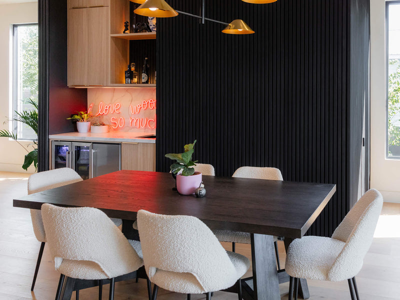 Noir Oak Acoustic Slat Panels