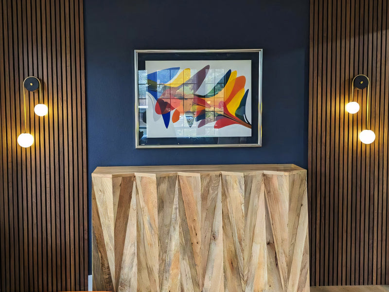 Natural Walnut Acoustic Slat Panels