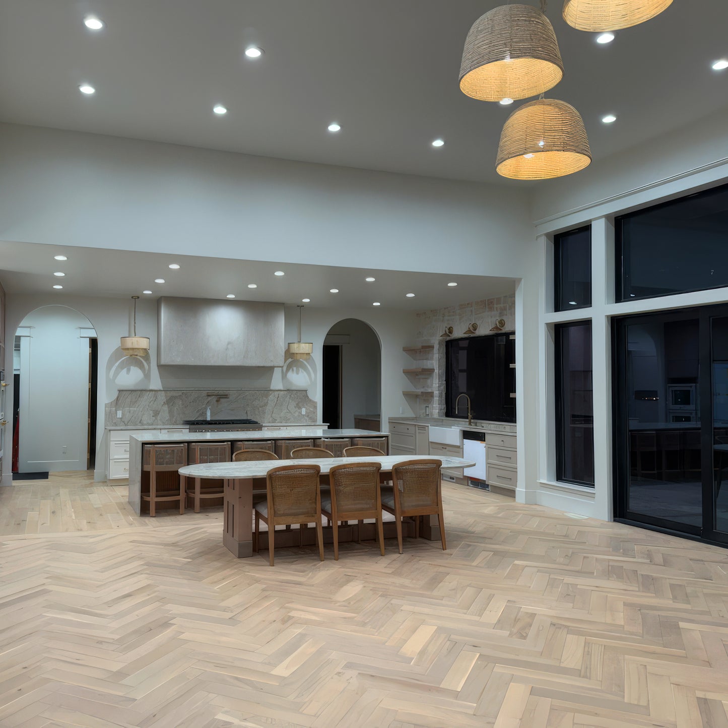 Ivory Herringbone White Oak