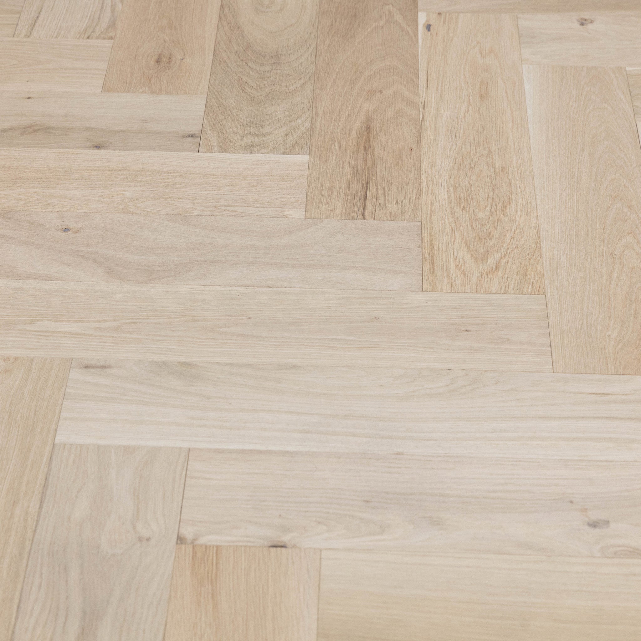 Unfinished Herringbone White Oak