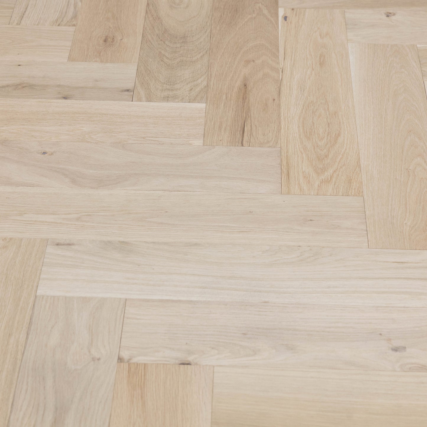 Unfinished Herringbone White Oak
