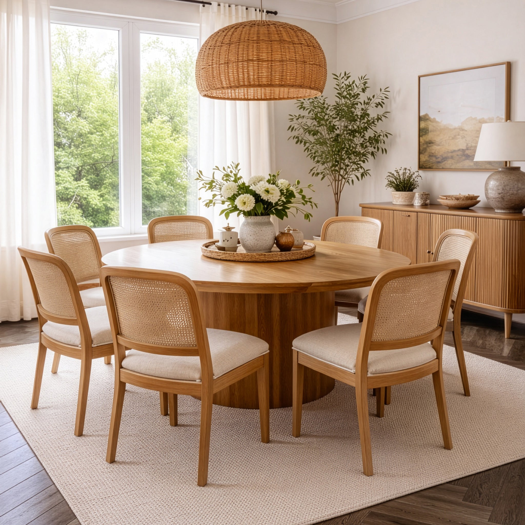 Sepia Herringbone White Oak