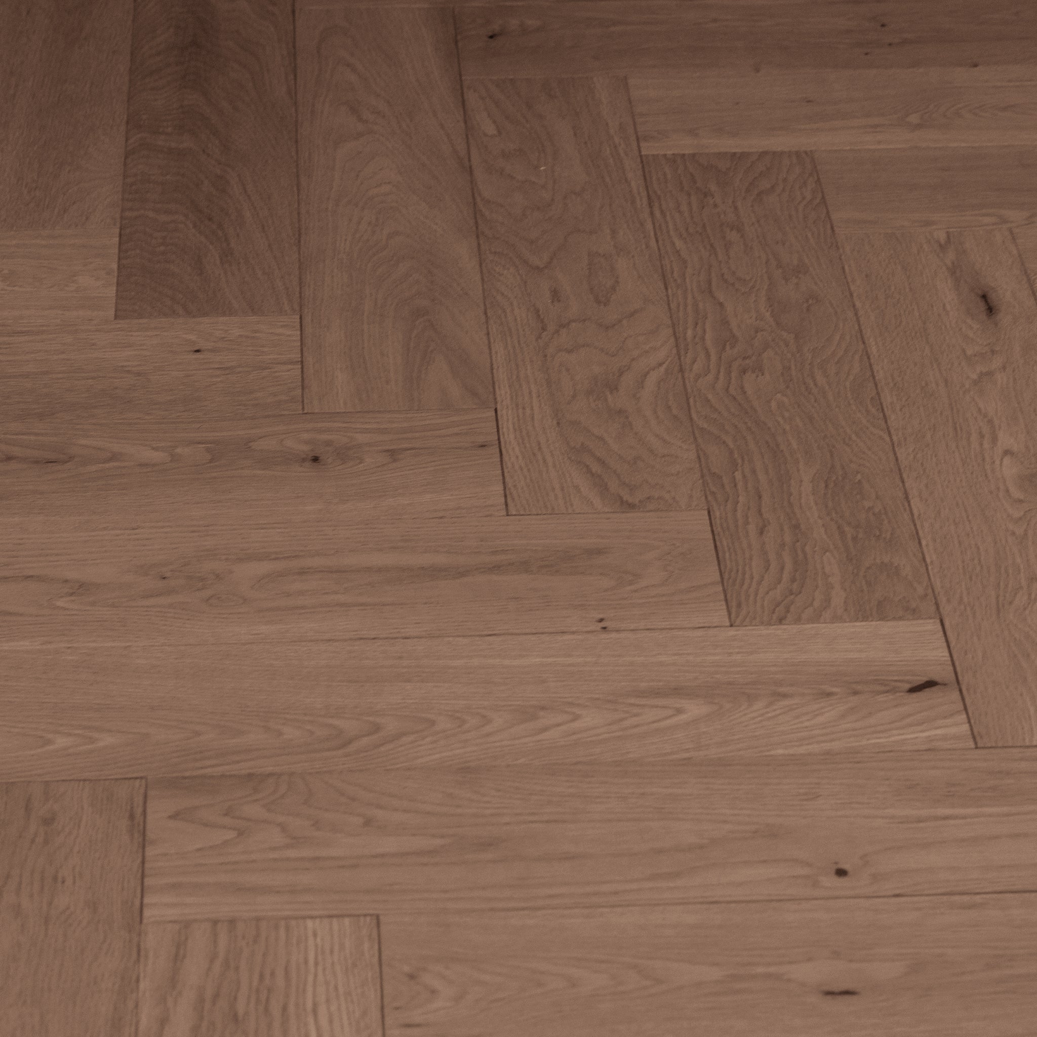 Sepia Herringbone White Oak