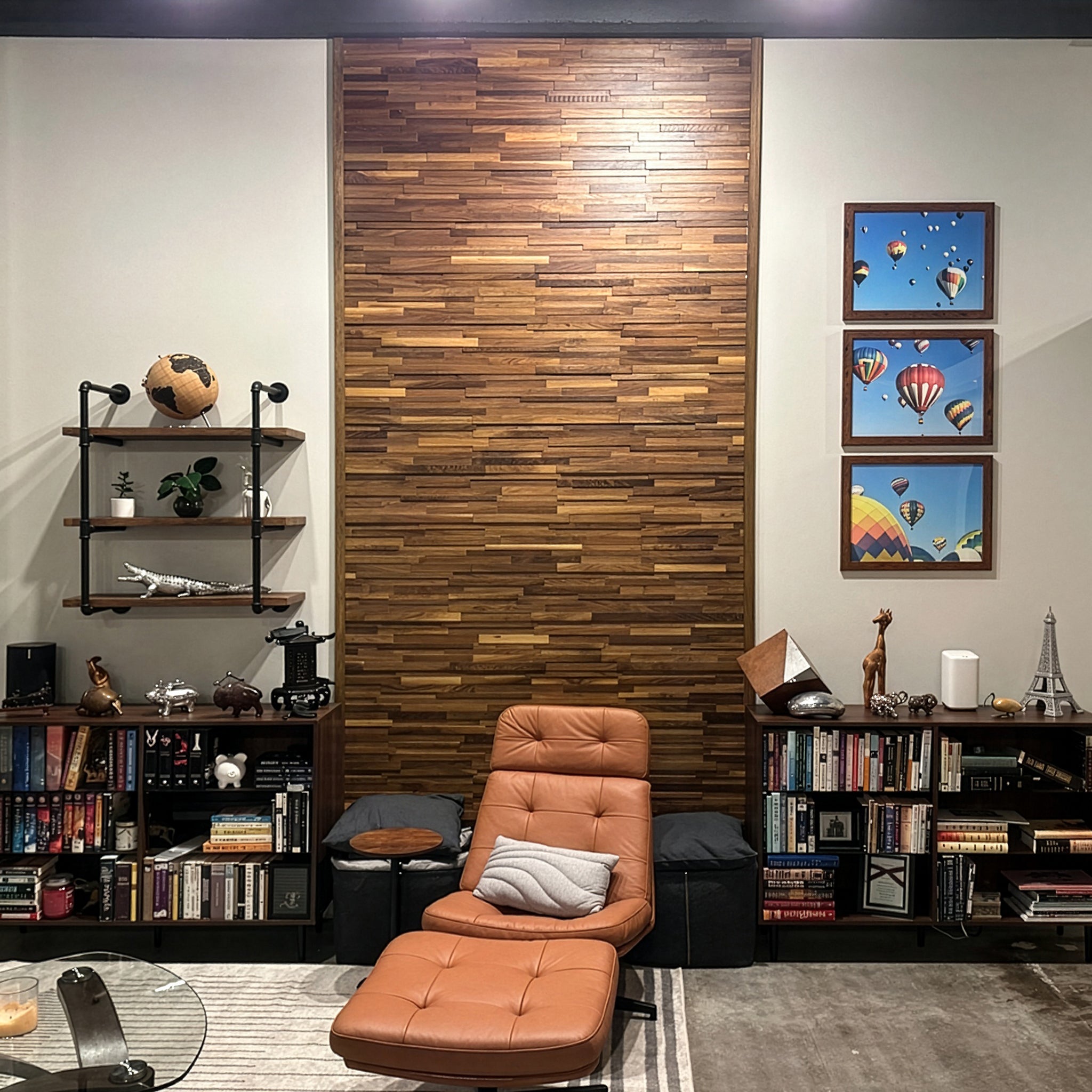 Natural Walnut 3D Stacked Panels