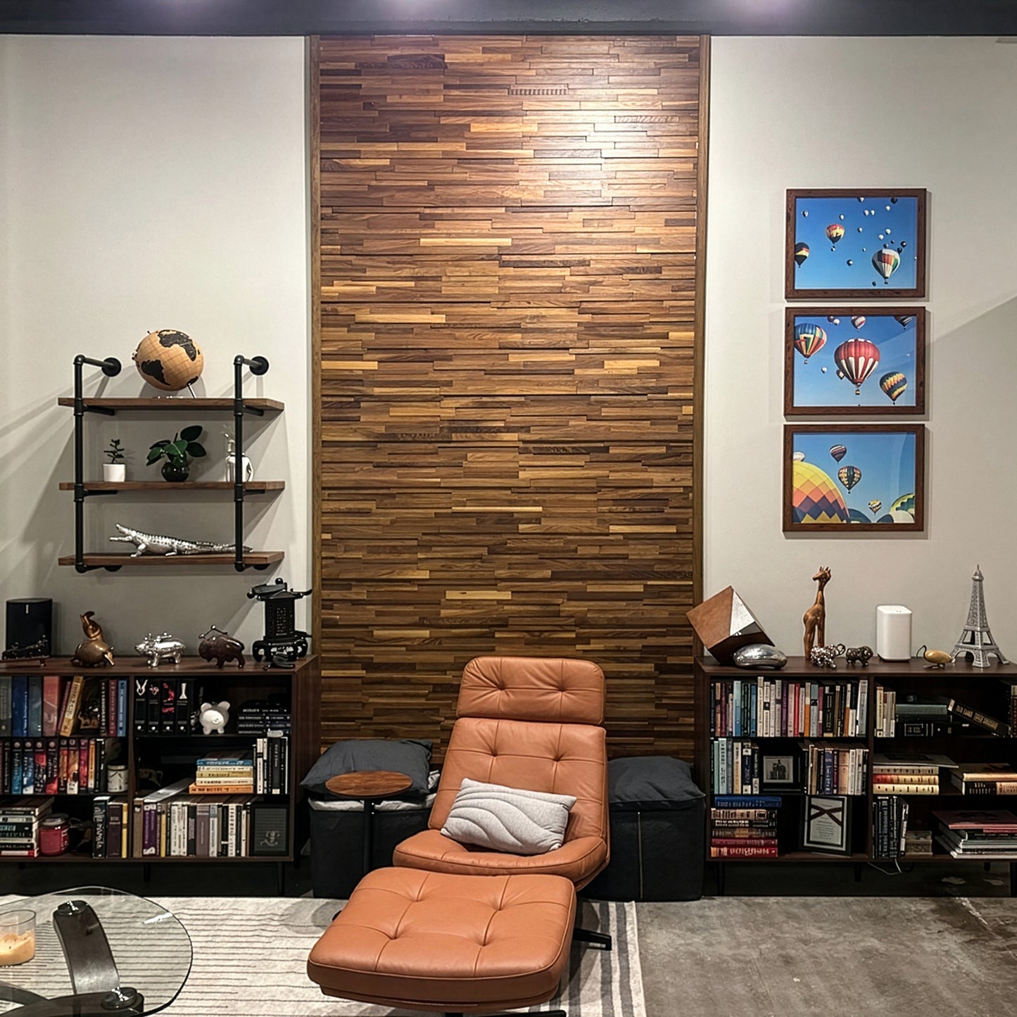 Natural Walnut 3D Stacked Panels