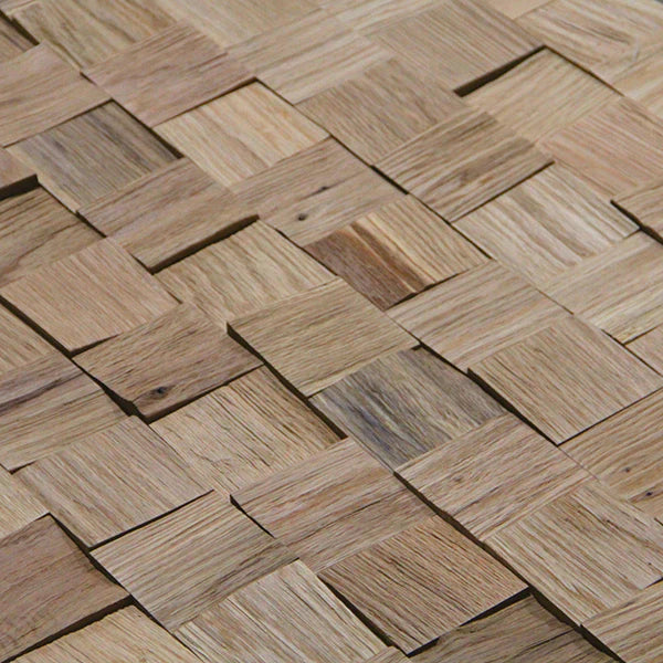 3D Natural End Grain White Oak