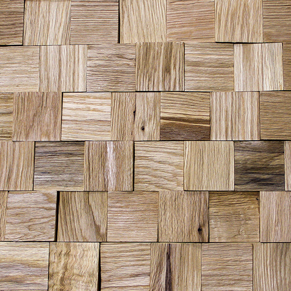 3D Natural End Grain White Oak