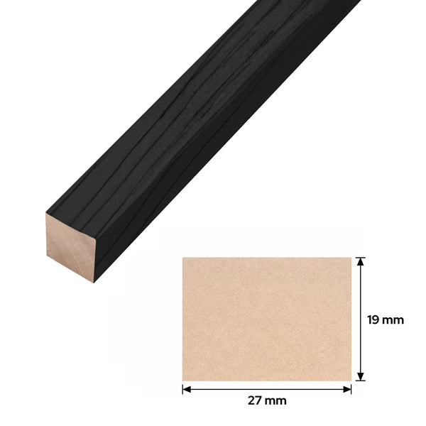 Graphite Oak Trim