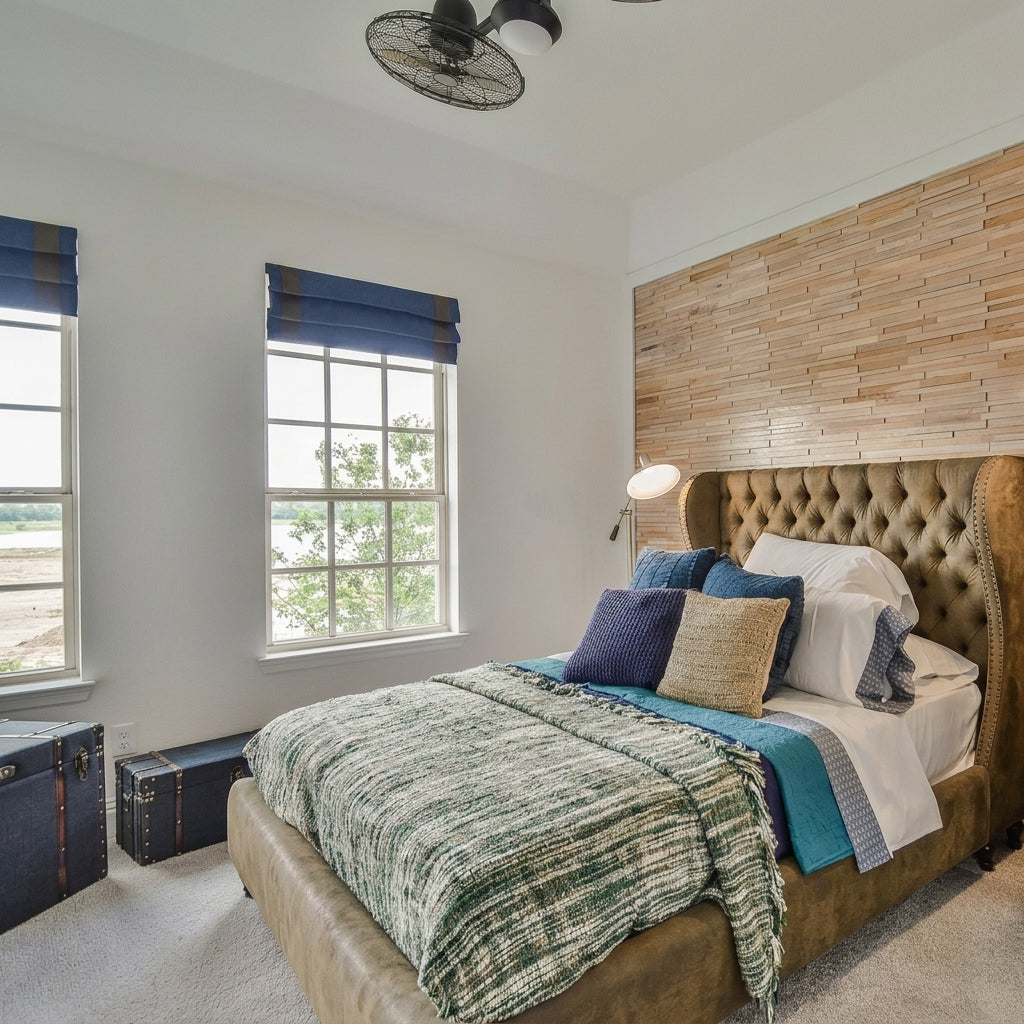 Natural Oak 3D Stacked Wall Panels