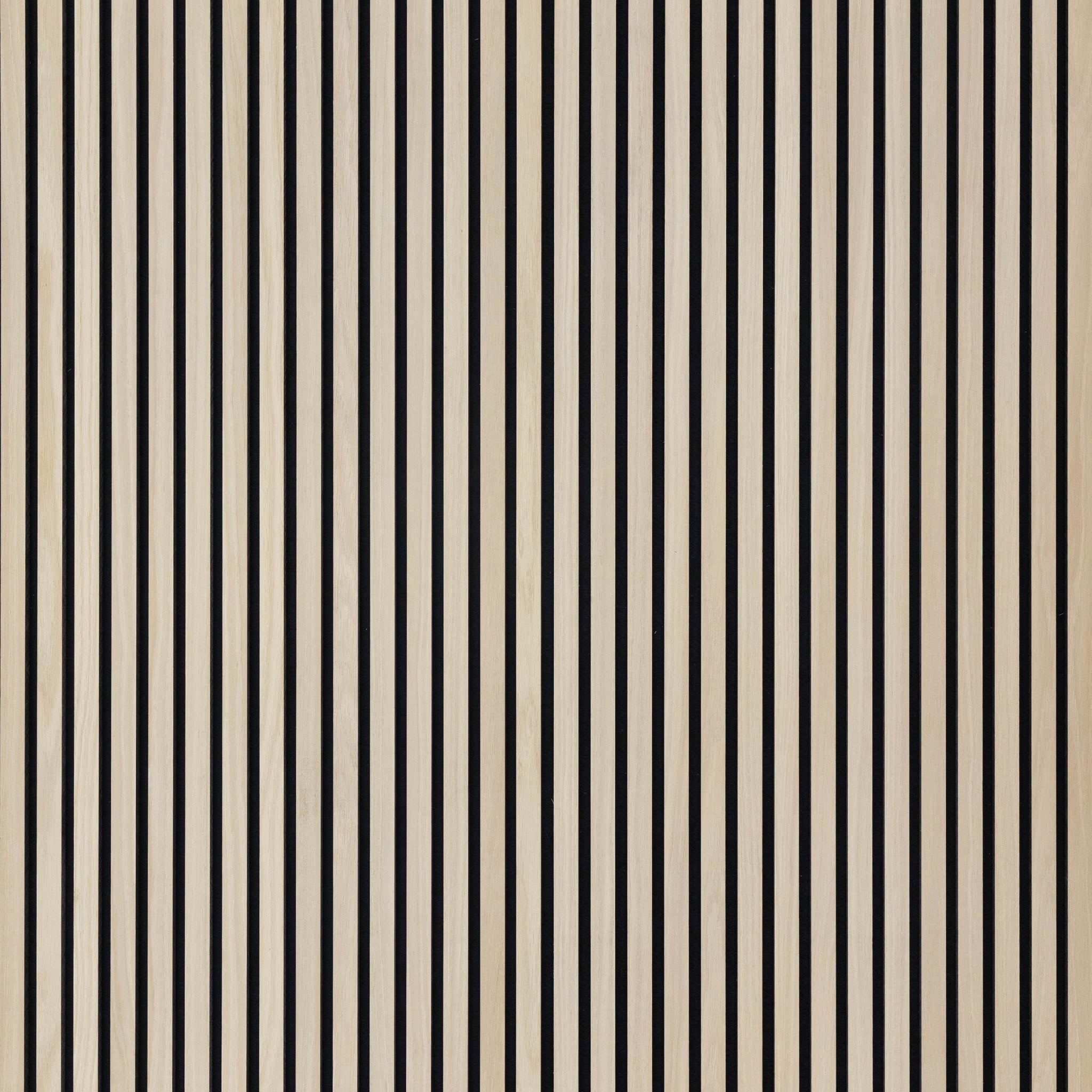 Unfinished Oak Acoustic Slat Panels 120"