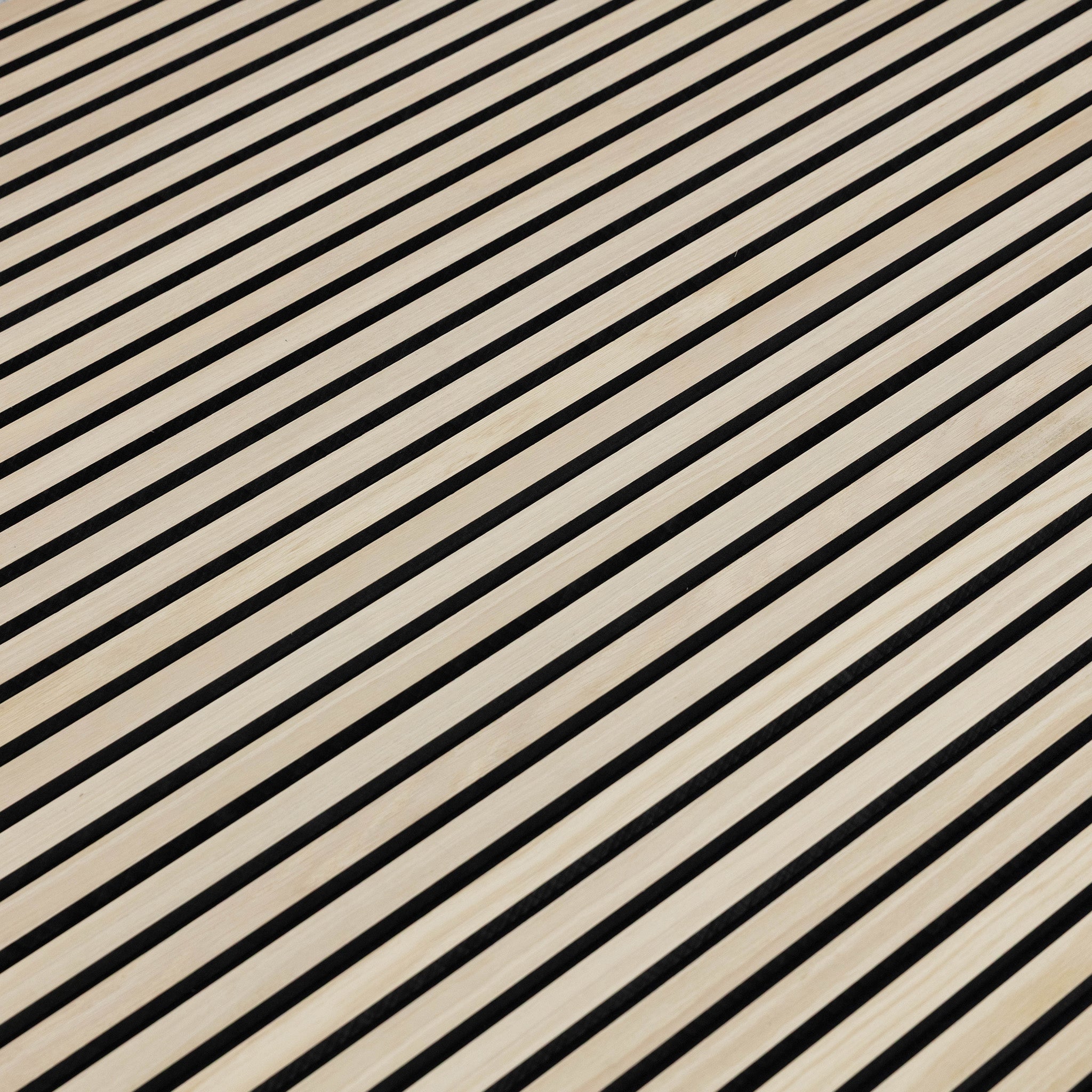 Unfinished Oak Acoustic Slat Panels 120"