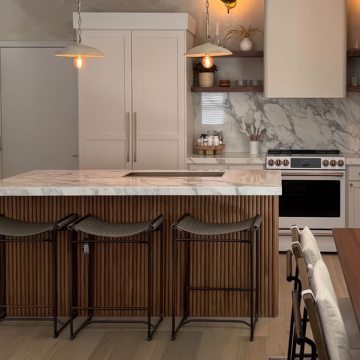 Natural Walnut Flexible Tambour Panels 60"