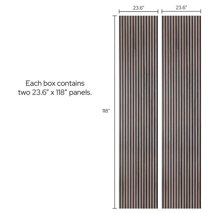 Sandal Walnut Acoustic Slat Panels 118