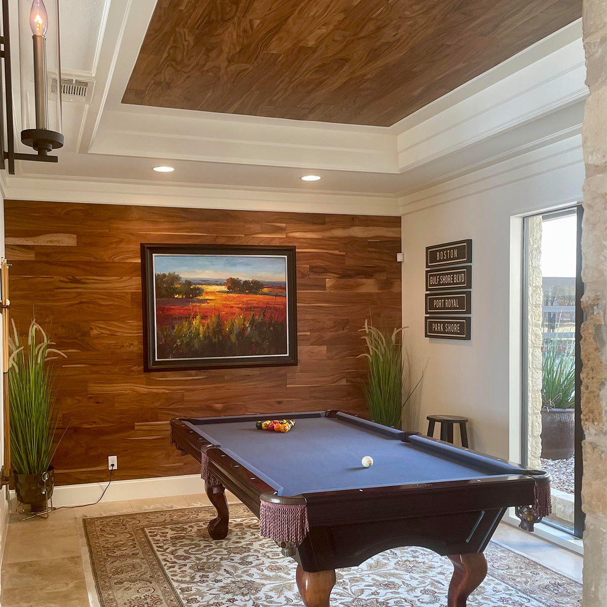 Natural Acacia Smooth Self-Stick Planks