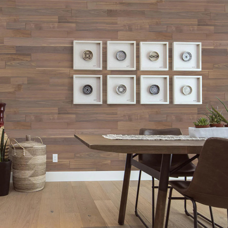 Natural Walnut Smooth Self-Stick Planks