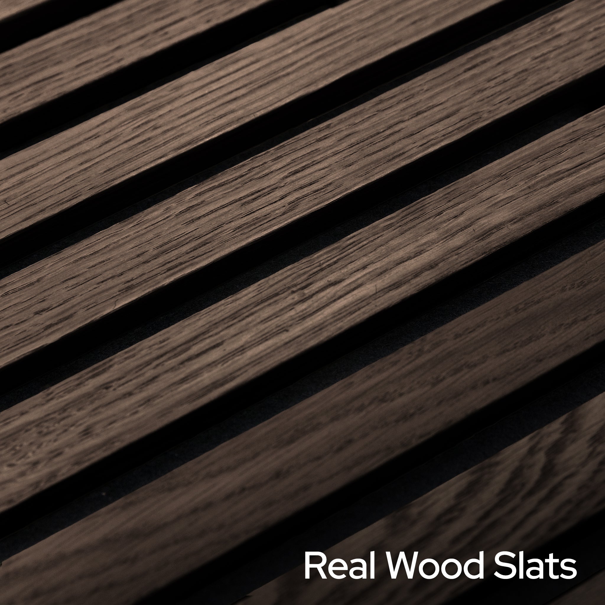 Toasted Walnut Acoustic Slat Tiles 23.6"