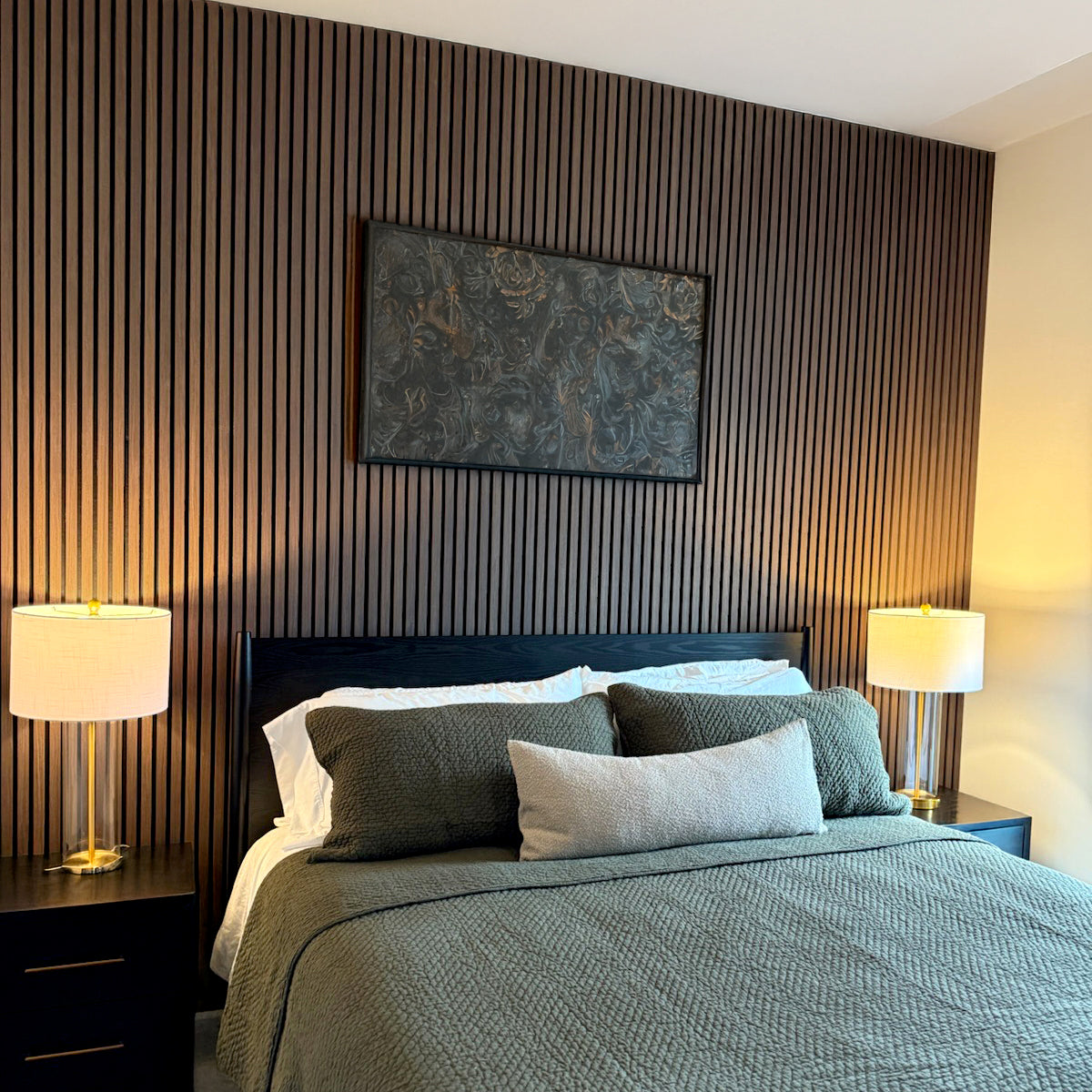 Toasted Walnut Acoustic Slat Panels