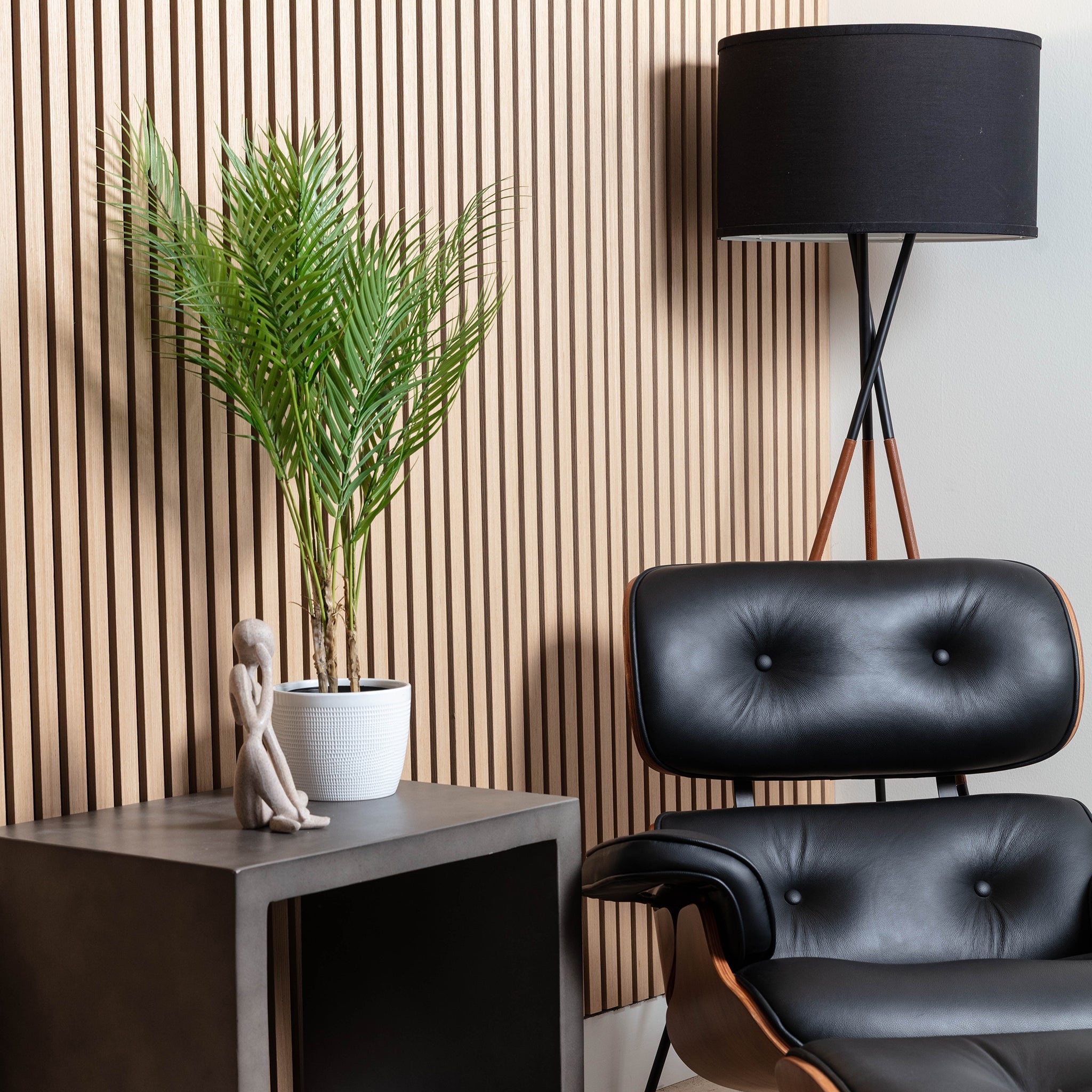 Parchment Oak Acoustic Slat Panels 118"