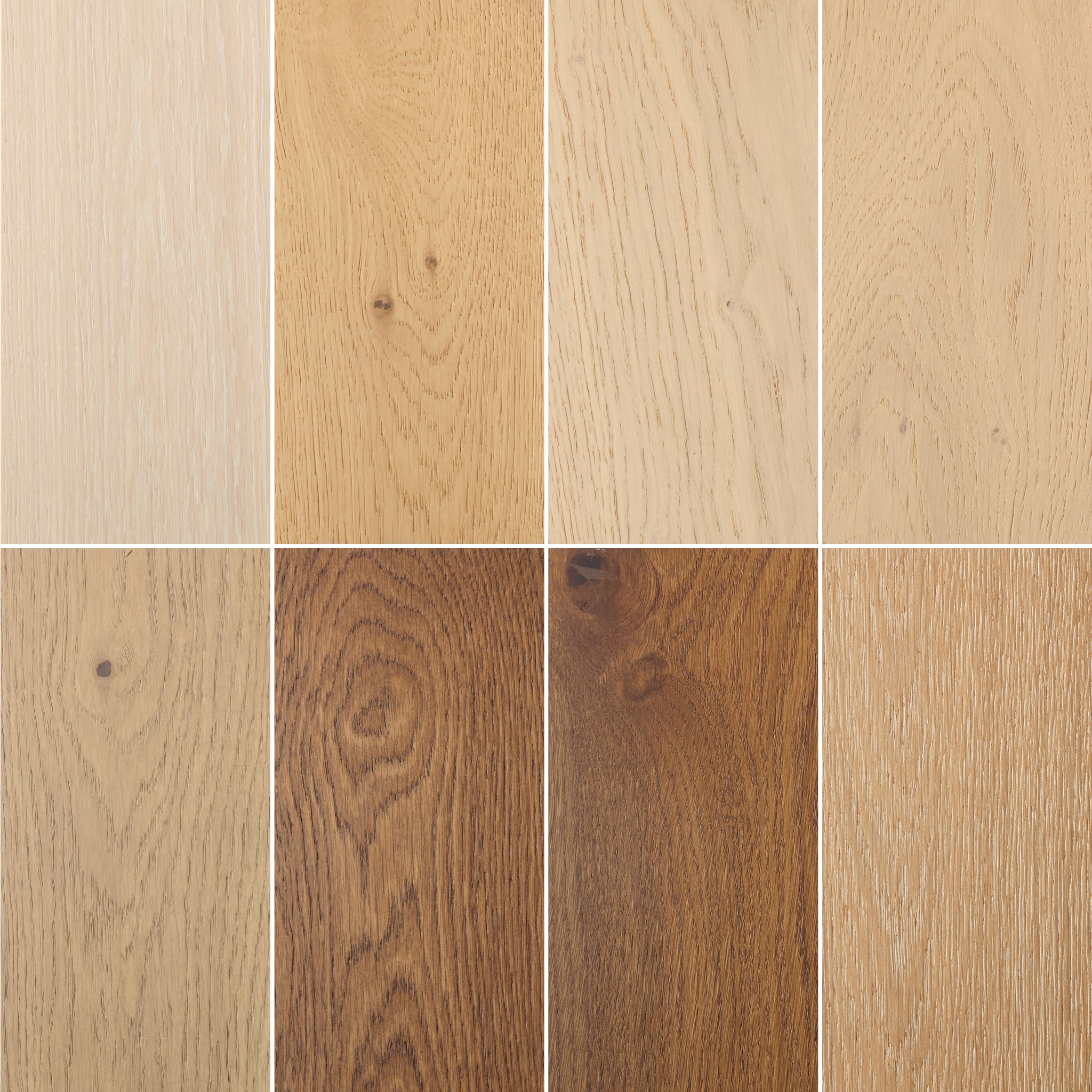White Oak 1/2" x 5" Hardwood Sample Kit