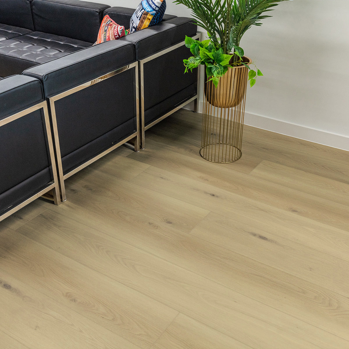 Hardwood Bargains Alpine wood flooring planks in a room setting