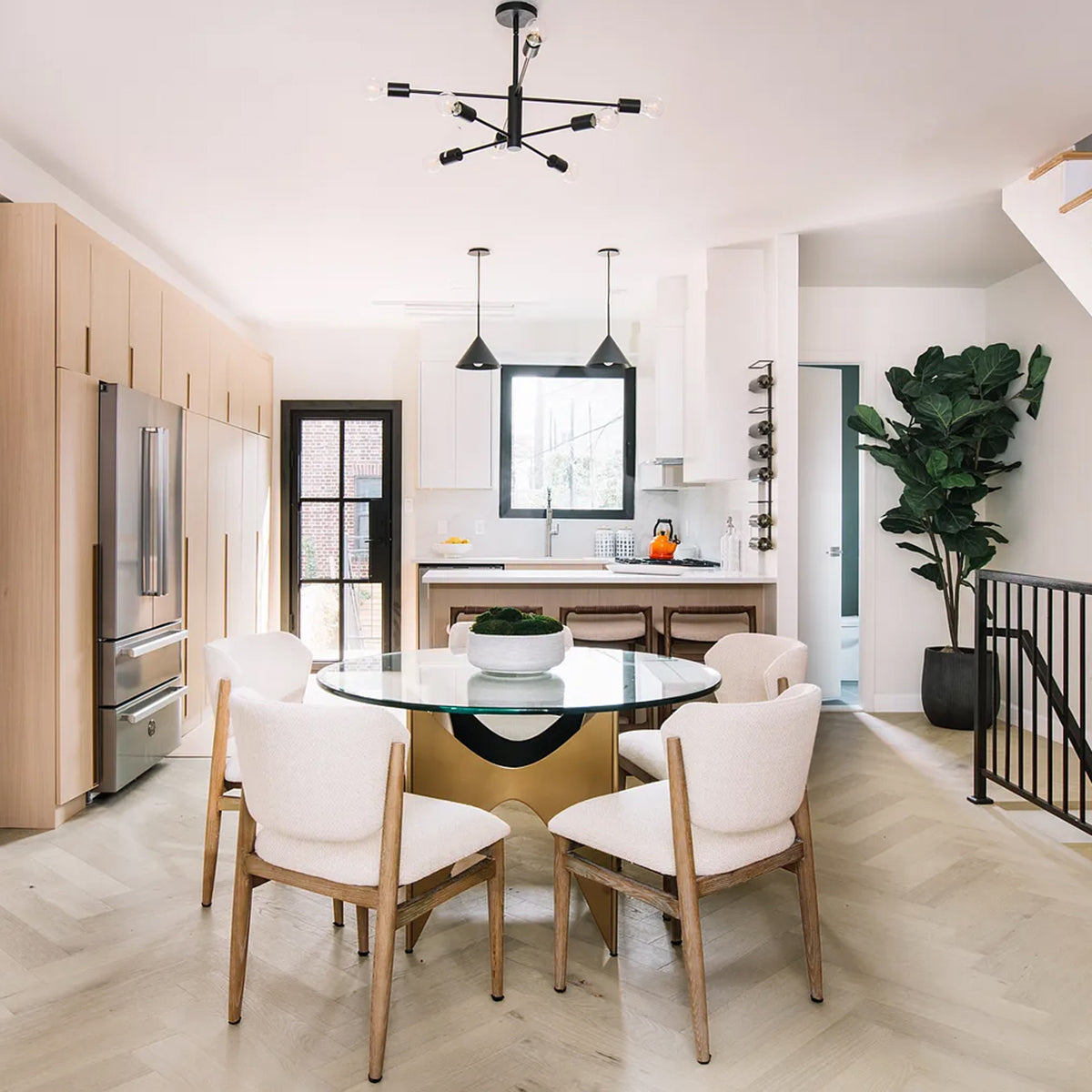 Hardwood Bargains St. Moritz herringbone white oak wood flooring