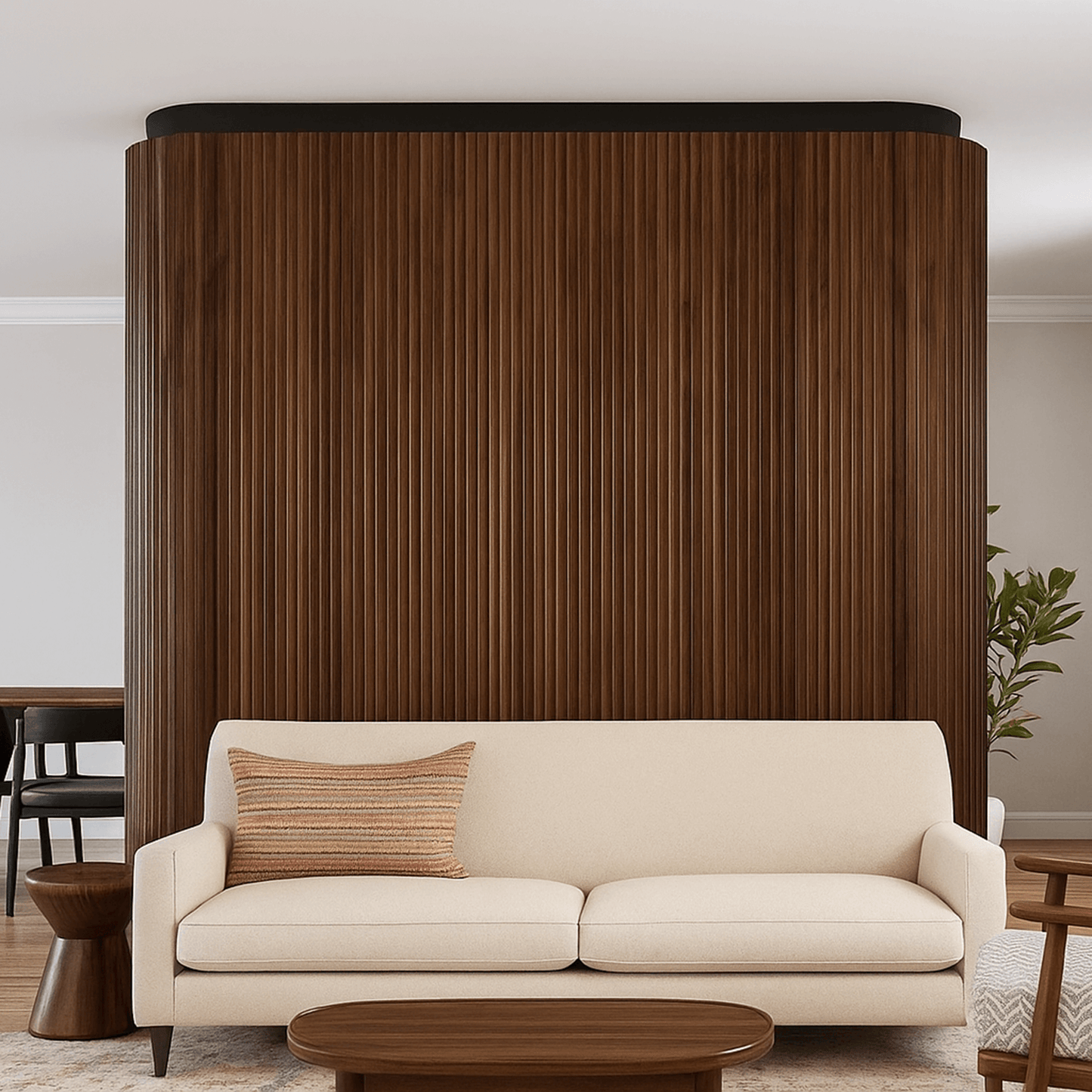Natural Walnut Flexible Tambour Panels 60"
