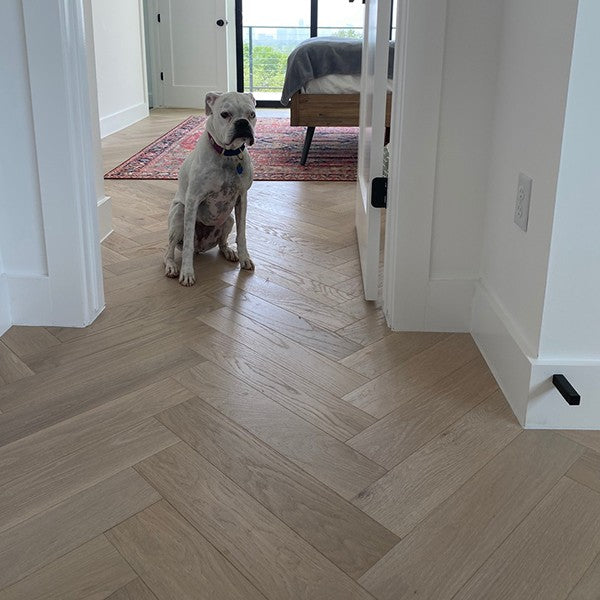 Ivory Herringbone White Oak