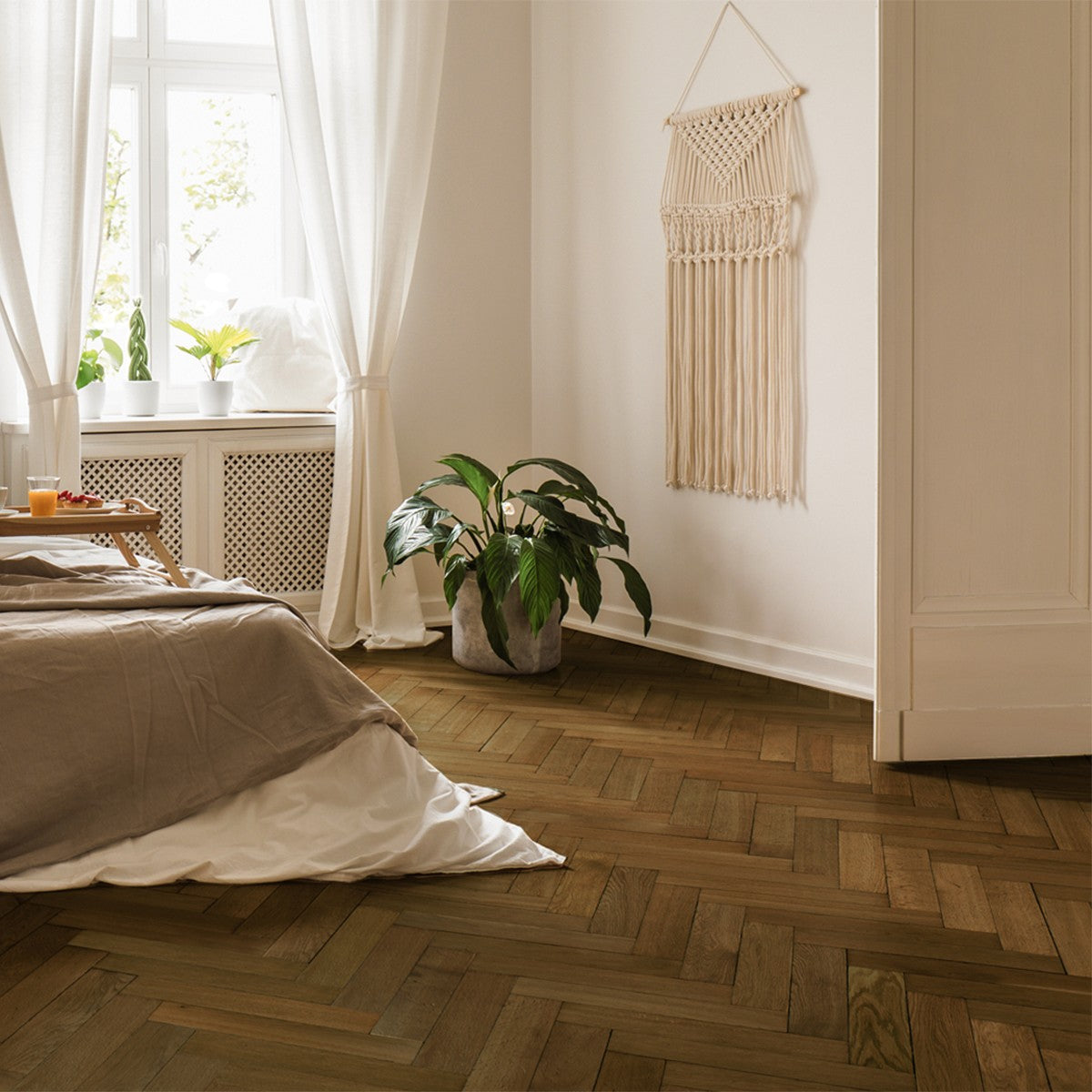 Pulpis Brown Herringbone White Oak