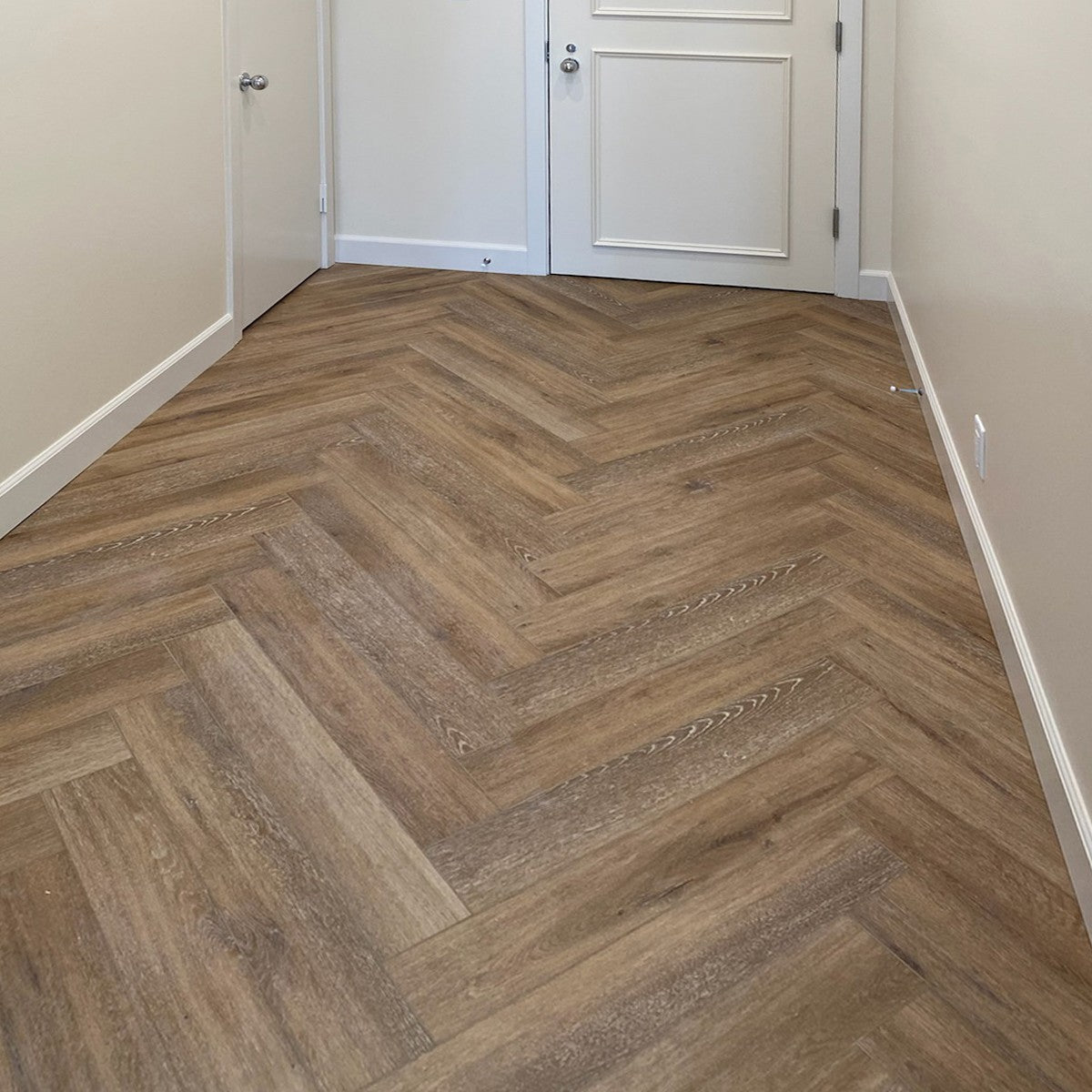 Sandpoint Herringbone White Oak
