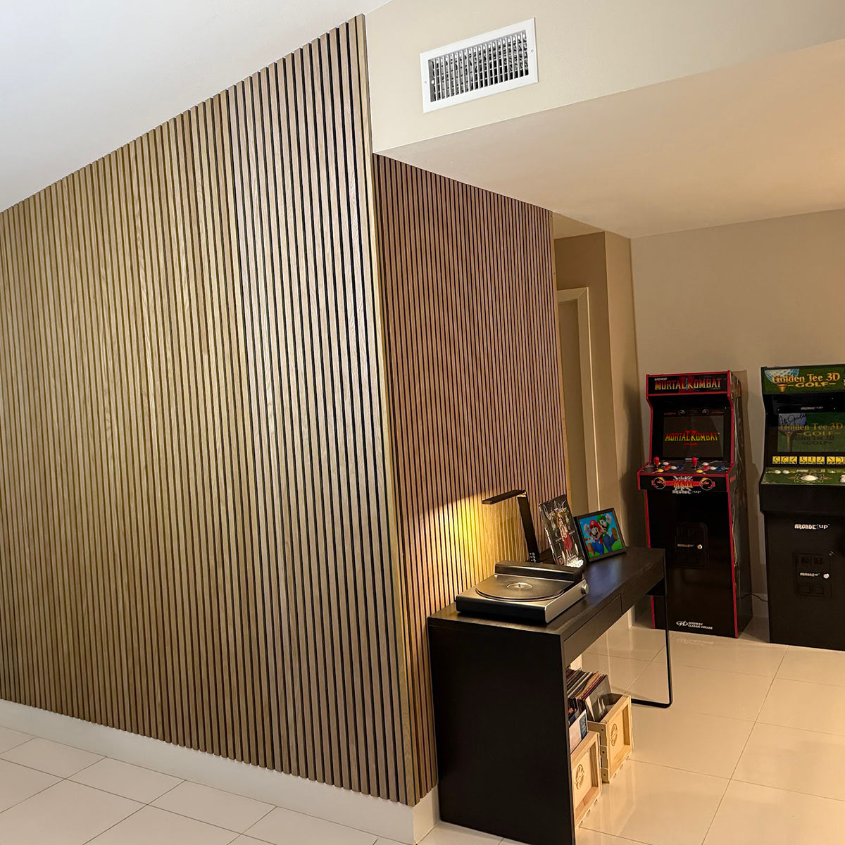 Natural Oak Acoustic Slat Panels 118" Length