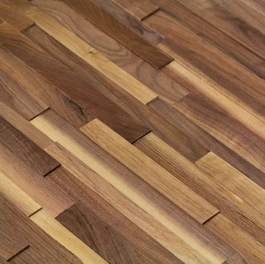Natural Walnut 3D Stacked Panels